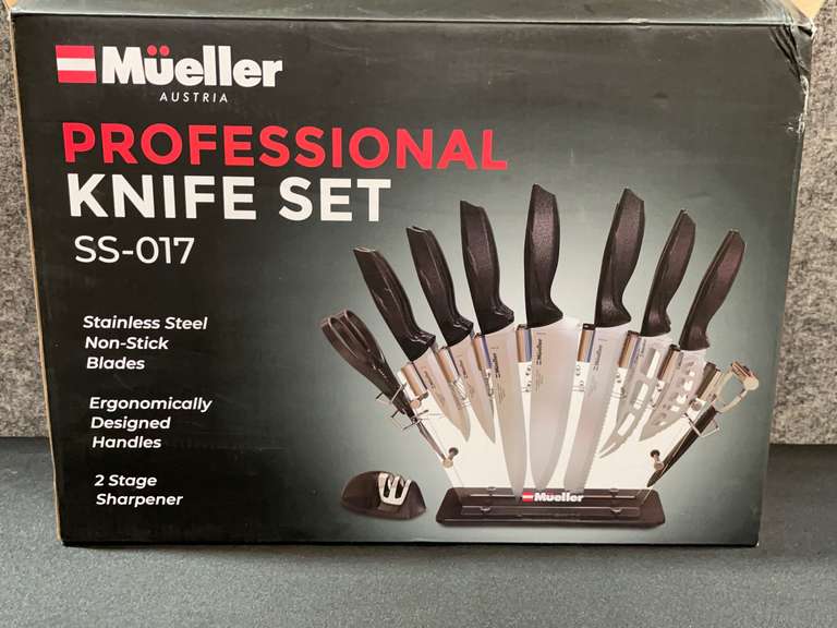 Mueller Professional Knife Set SS017 777 Auction Company