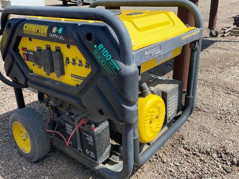 Champion Generator Dual Fuel Electric Start 777 Auction Company