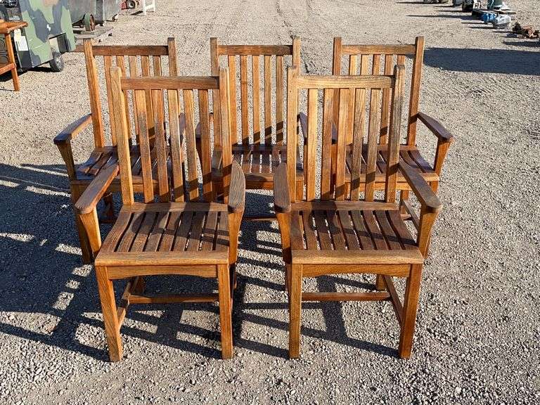 5 Kingsley-Bate Teak Wood Chairs - 777 Auction Company