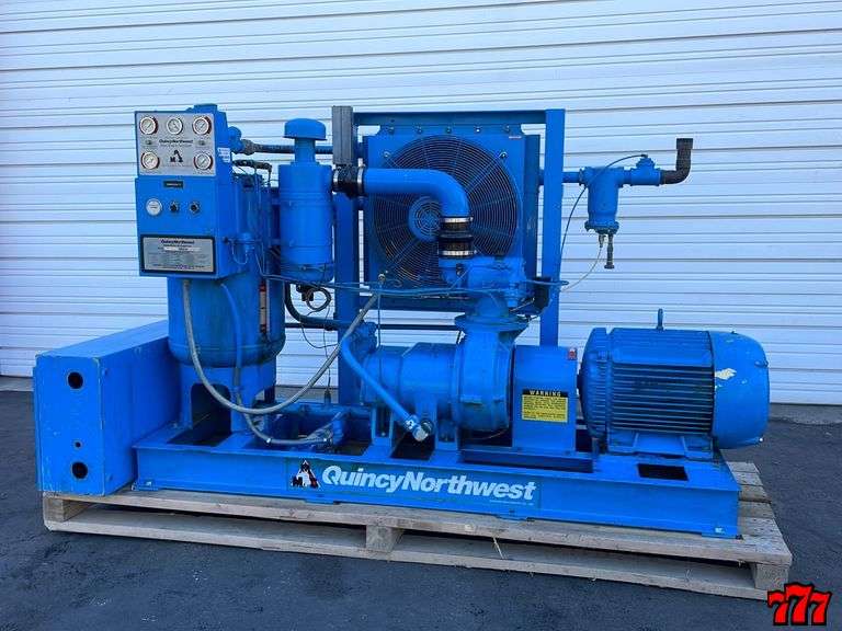 Quincy Northwest Rotary Screw Air Compressor 777 Auction Company