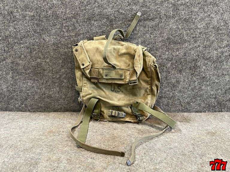 U.S. Army Era 1949 Backpack 777 Auction Company