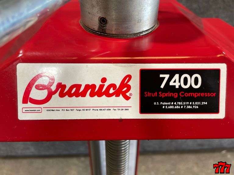 Branick 7400 Strut Spring Compressor 777 Auction Company