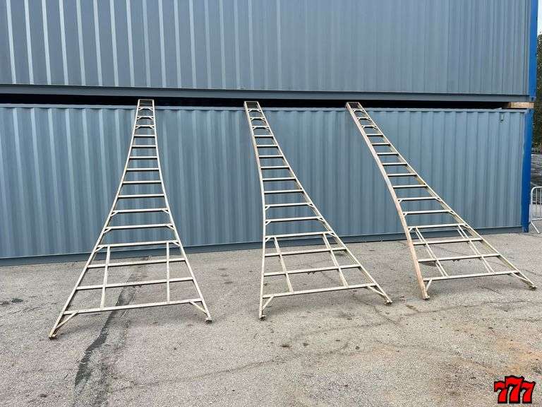 (3) 16ft Orchard Ladders 777 Auction Company