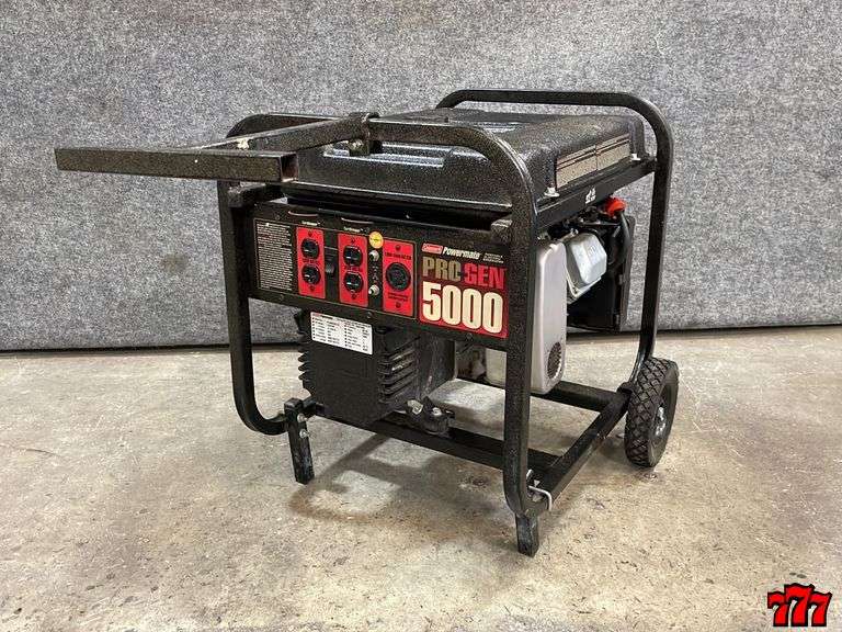 Coleman Powermate Pro Generator 5000 777 Auction Company