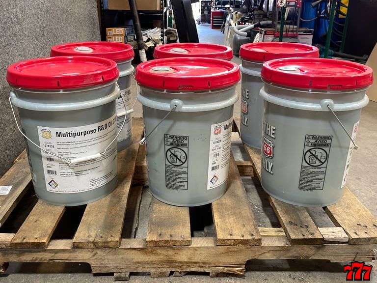 3 Buckets Of Multipurpose R & O Oil 220 & 3 Syncon R & O Oil 220 777