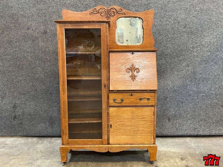 Oak Side By Side Secretary Desk 777 Auction Company