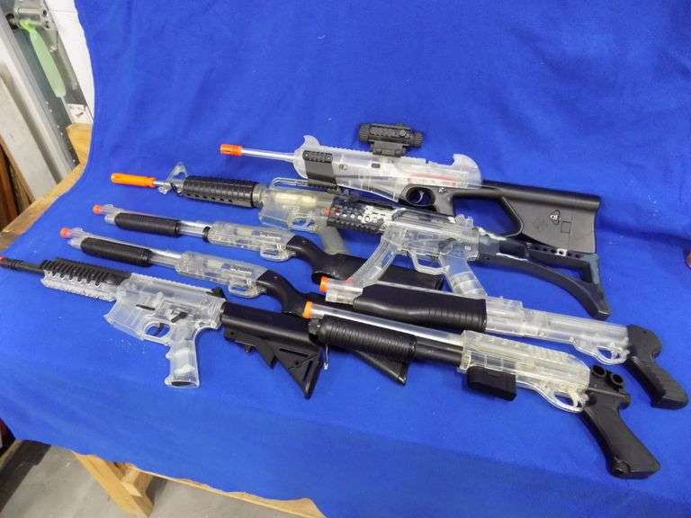 Eight airsoft rifles untested AAA Auction and Realty