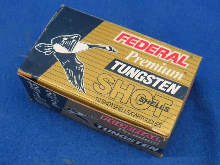 Ten Federal 12ga. Tungsten premium 2shot shotgun shells AAA Auction