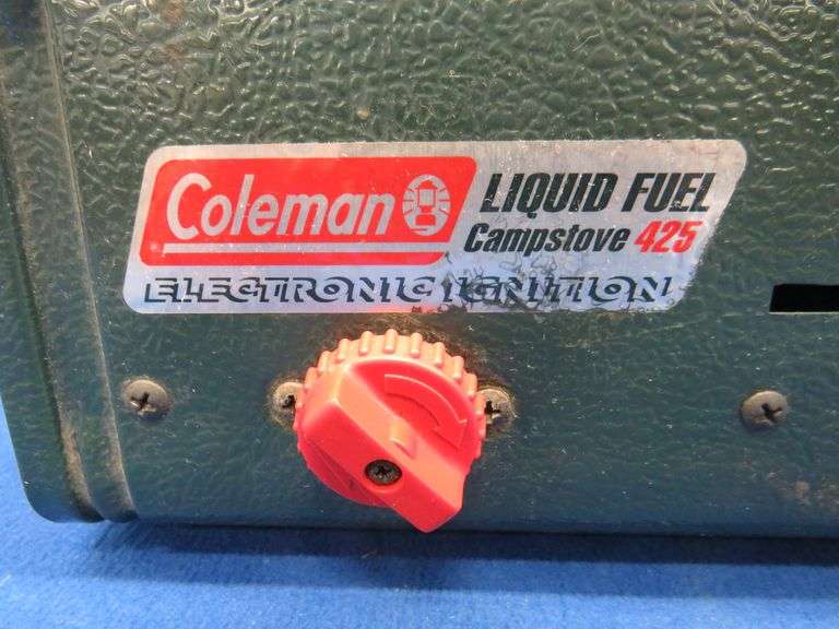 Coleman twoburner propane camping stove 425 with working electronic