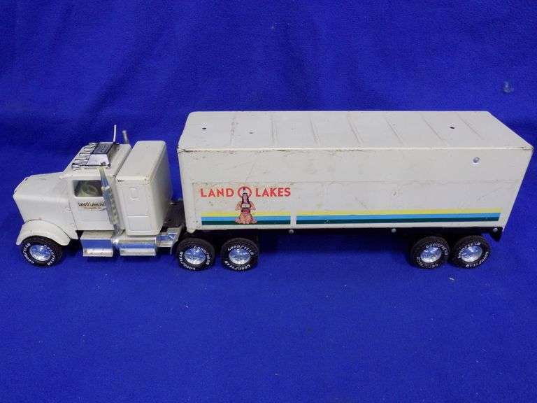 Vintage Land O' Lakes metal semitruck AAA Auction and Realty