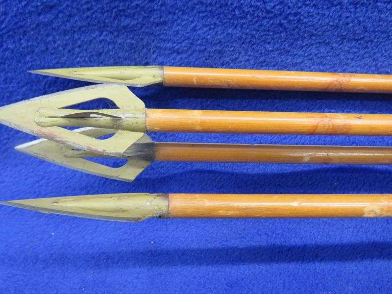 Vintage wooden arrows with broadheads AAA Auction and Realty