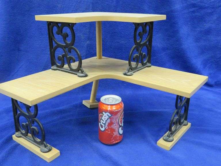 13 Tall Corner Shelf See Photos For Condition AAA Auction And Realty sunflower-swag-corner-decor-plant-for-corner-sunflower-wall-etsy-in