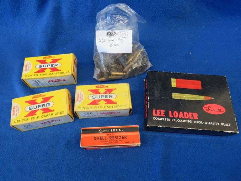 Scarce supply of .256 Win Mag live and spent ammo including 118 live ...