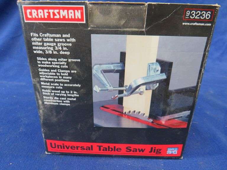 Craftsman Universal Table Saw Jig AAA Auction and Realty