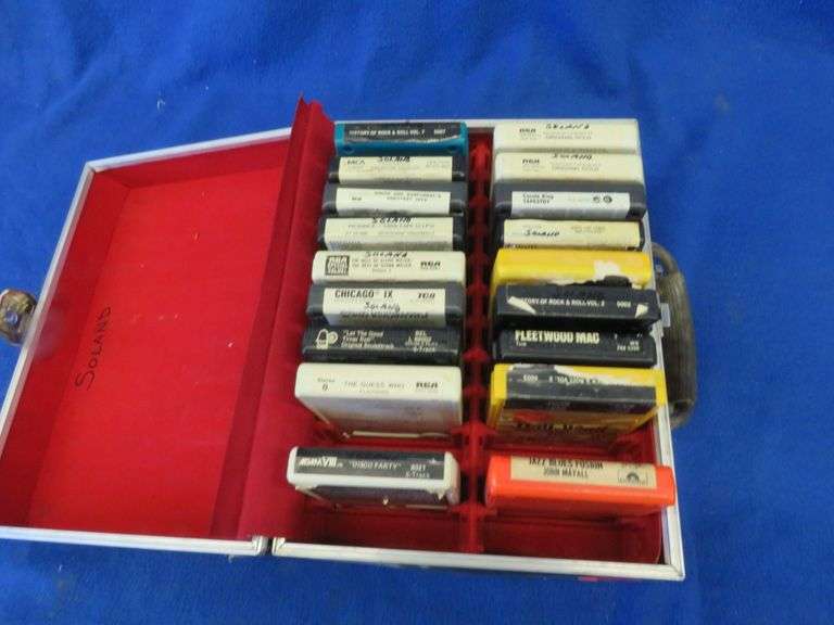 8 track tapes with a case AAA Auction and Realty