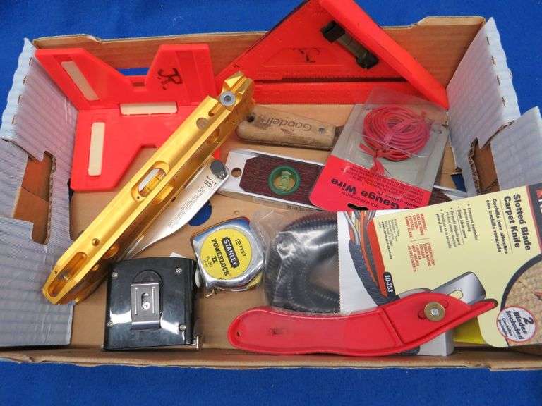 Levels, tape measures and more AAA Auction and Realty