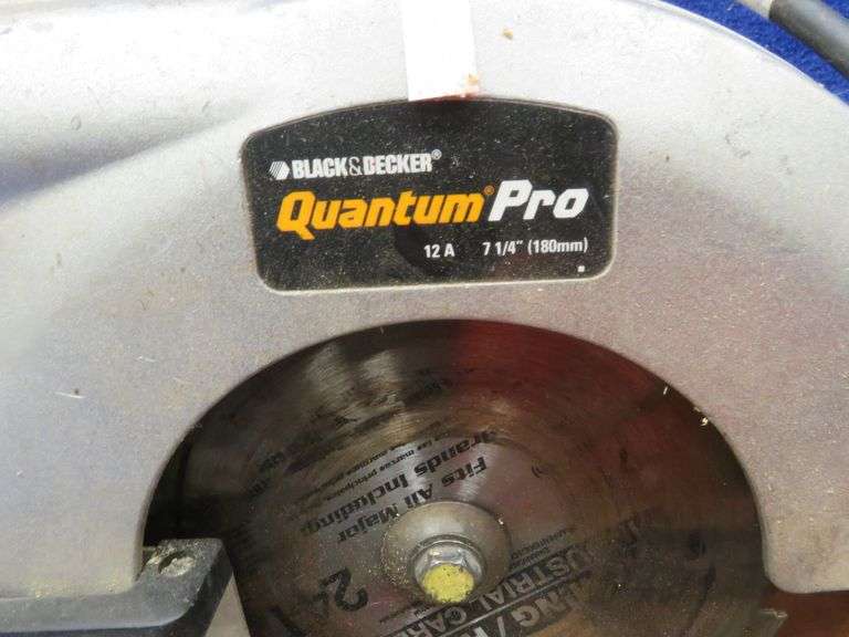 Black & Decker Quantum Pro circular saw with cord repairs, powers up