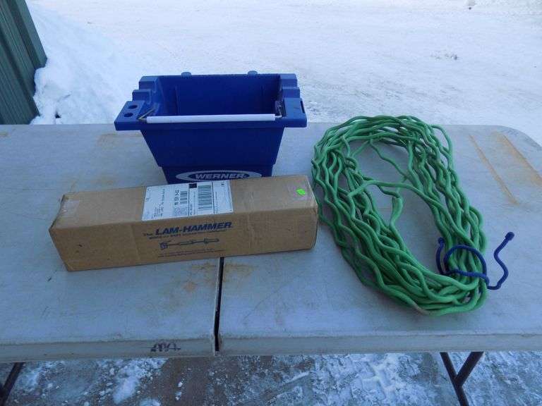 Extension cord, bucket and a LamHammer AAA Auction and Realty