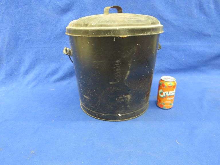 Ash bucket filled with charcoal AAA Auction and Realty