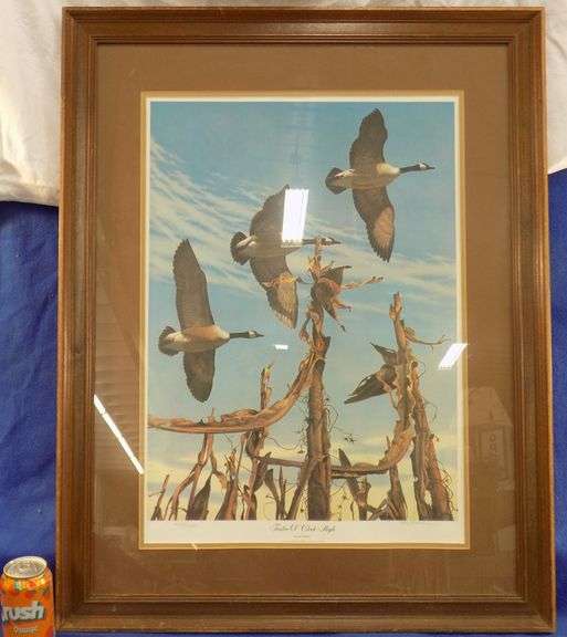 Signed, numbered, framed and matted Twelve O' Clock High print by Larry