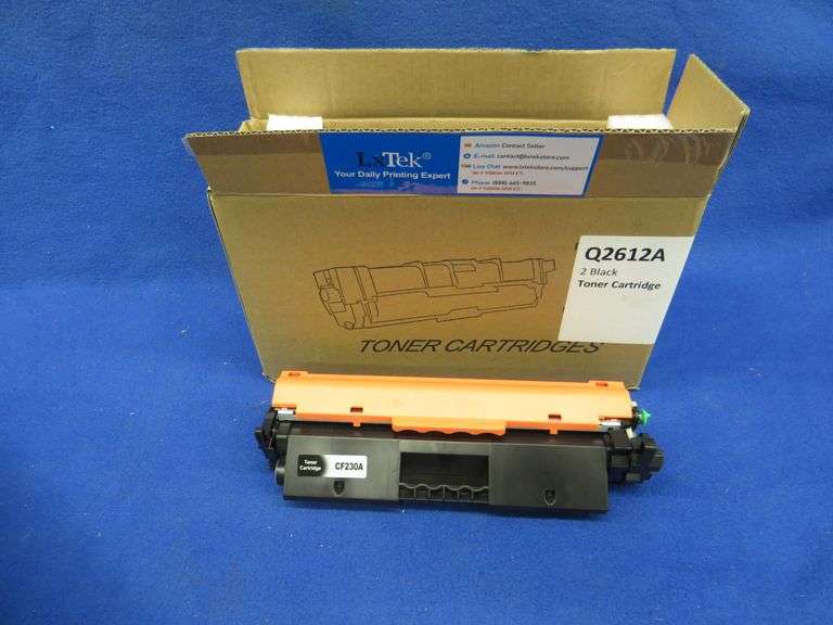 Three toner cartridges that appear to be unused AAA Auction and Realty