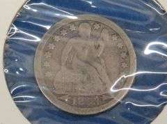 1853 O Seated Liberty dime with arrows
