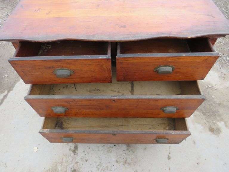Vintage dresser on wheels AAA Auction and Realty