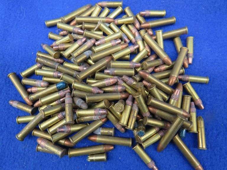 A mix of .22 shells including long rifle, magnum, and birdshot AAA
