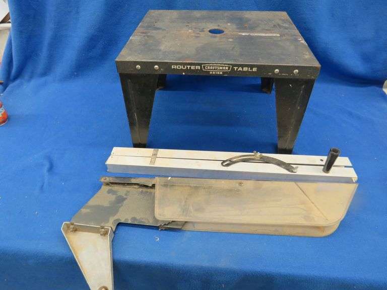 Craftsman router table, table saw guard, and an angle guide AAA