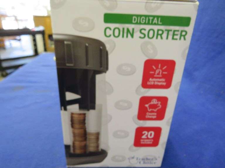Teacher's Choice digital coin sorter AAA Auction and Realty