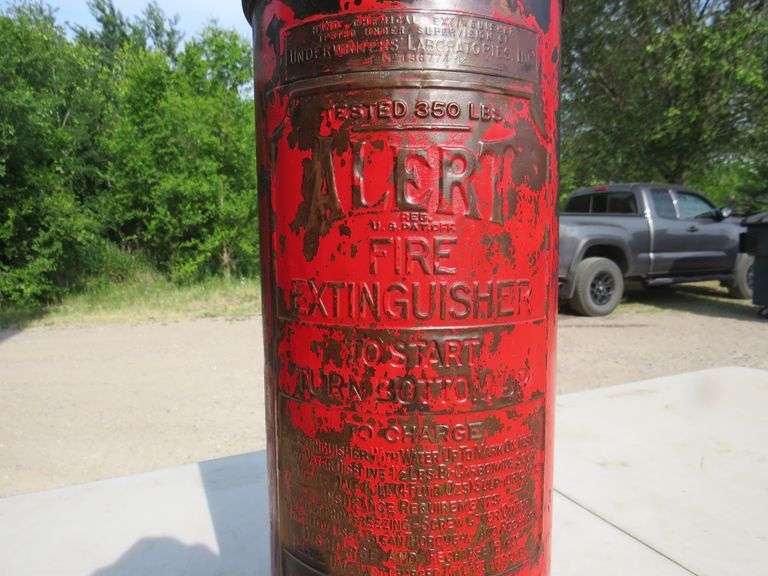 Copper fire extinguisher AAA Auction and Realty
