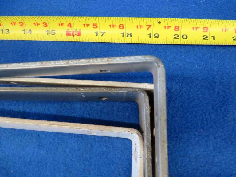 Eight shelf brackets AAA Auction and Realty