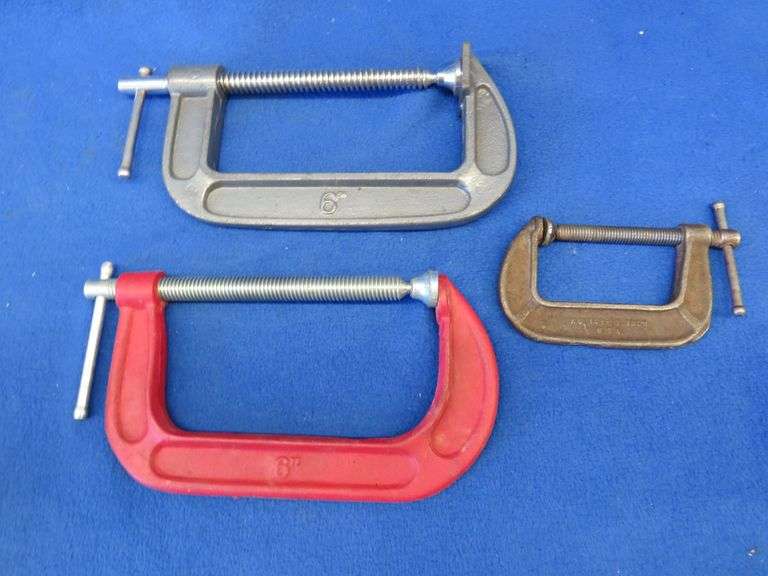Two 6 And One 3 C clamps AAA Auction And Realty two-6-and-one-3-c-clamps-aaa-auction-and-realty