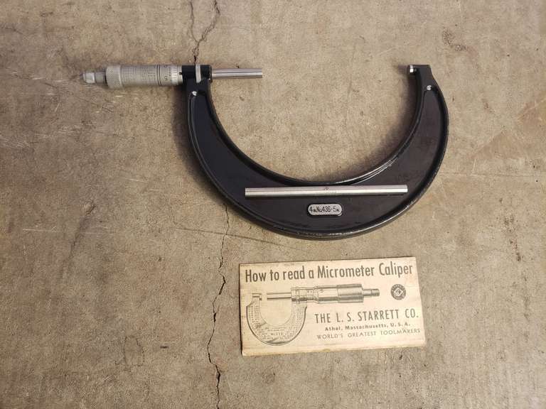 Starrett Micrometer Caliper with Standard Ascent Auction