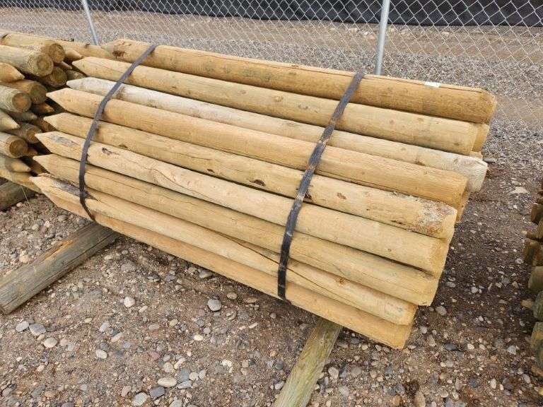(70) 4.5" drive posts, 80" long - NEW! (Price Per Post)