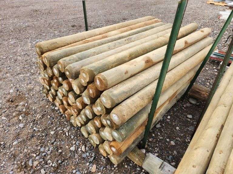 (76) 4.5" drive posts, 80" long - NEW! (Price Per Post)