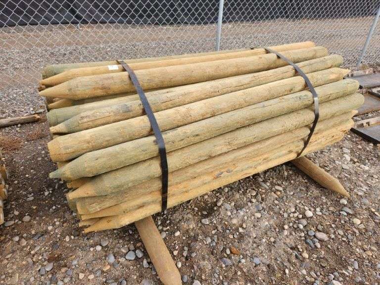 (70) 4.5" drive posts, 80" long - NEW! (Price Per Post)