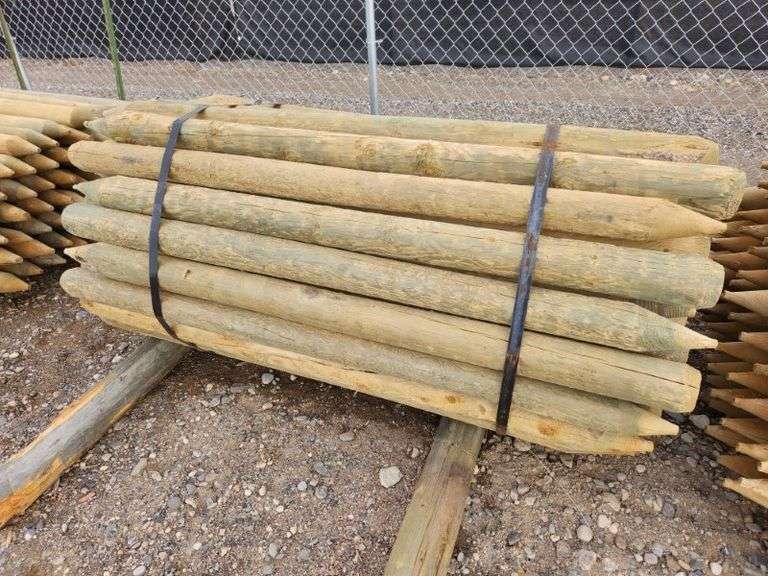 (70) 4.5" drive posts, 80" long - NEW! (Price Per Post)