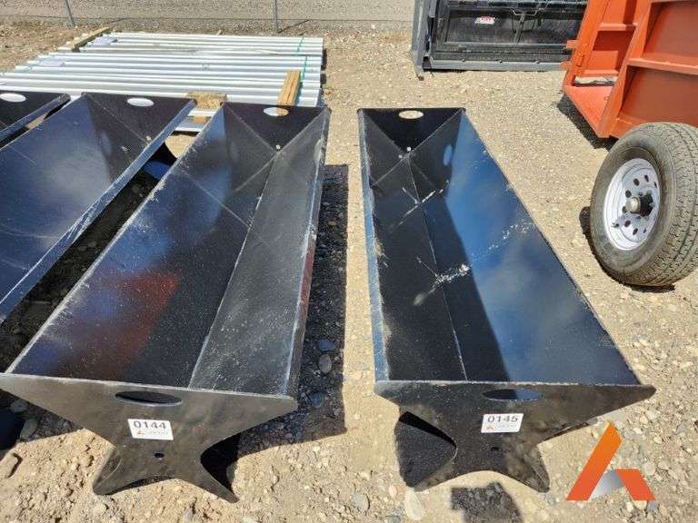 (New) Kit Container steel bunk feeder, 90"L