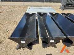 (New) Kit Container steel bunk feeder, 90"L