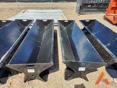 (New) Kit Container steel bunk feeder, 90"L