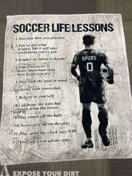 Spurs Boys Soccer Blanket