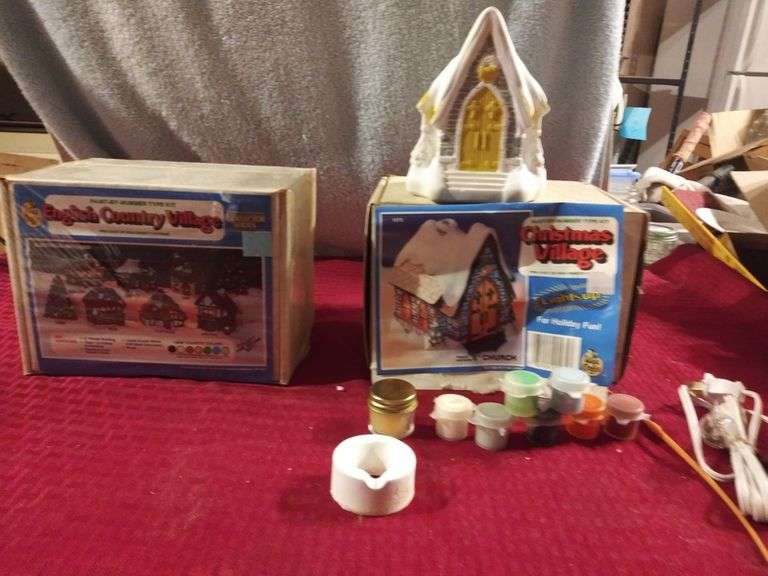Vintage Paint by Number Christmas Village Collectors Series Lil Dusty