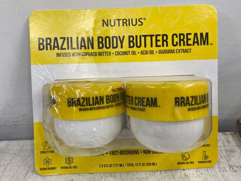 Nutrius Brazilian body butter cream. 4b Lil Dusty Online Auctions