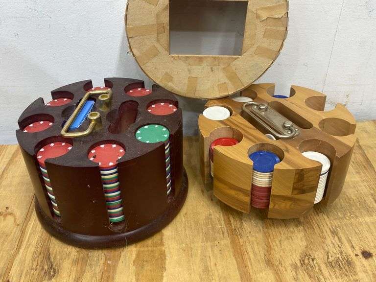 2 poker chip carousels. 7c Lil Dusty Online Auctions All Estate Services, LLC