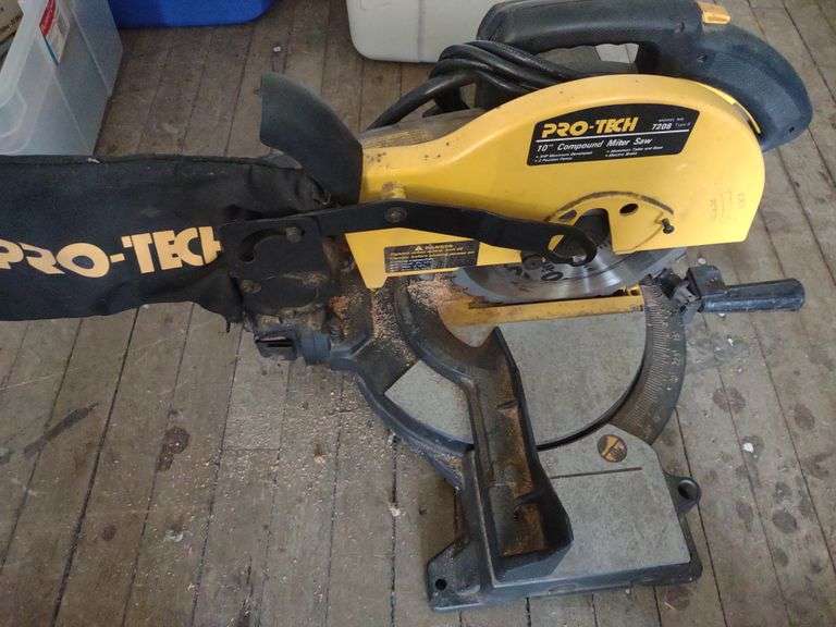 ProTech 10" compound miter saw Lil Dusty Online Auctions All Estate