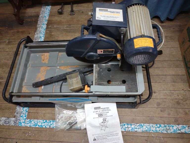 Chicago Electric 10" tile saw Lil Dusty Online Auctions All Estate