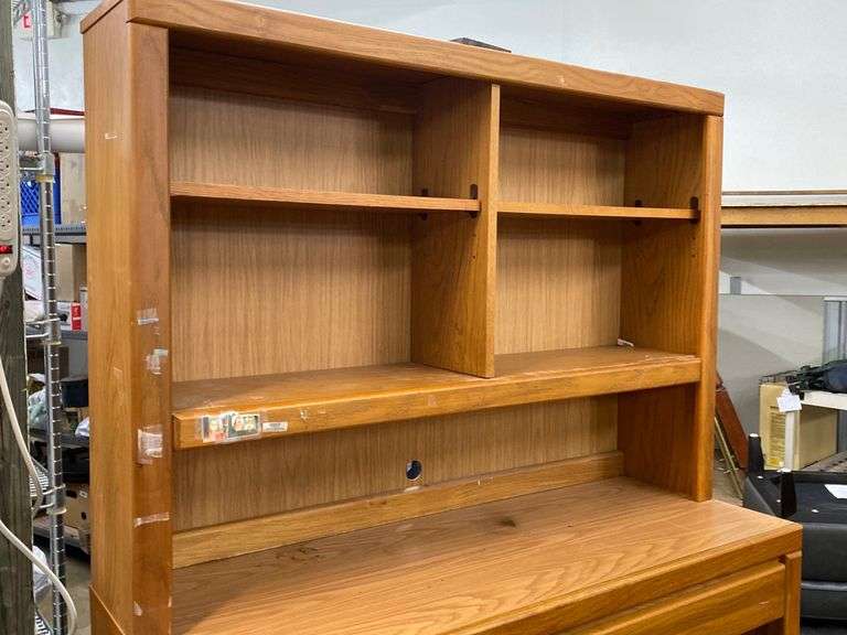 Wood desk with removable hutch Lil Dusty Online Auctions All Estate