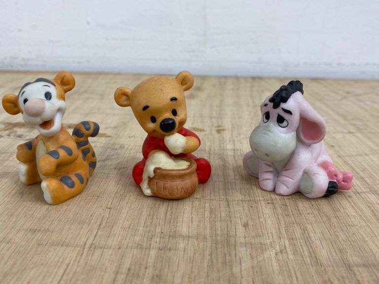 Disney ceramic figurines baby Pooh, baby Tigger, and baby Eeyore. 4c Lil Dusty Online