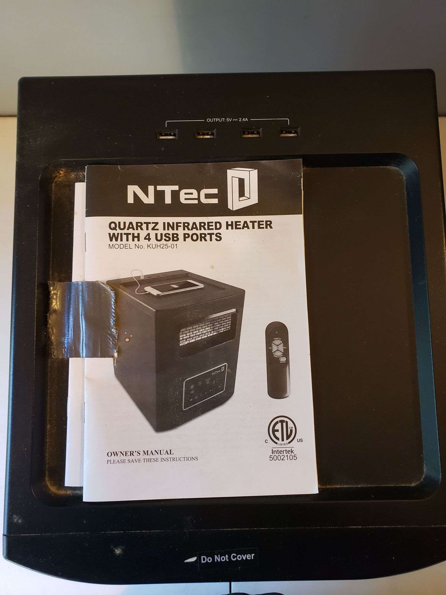 NTEC Quartz Infrared Heater with USB Ports - Lil Dusty Online Auctions -  All Estate Services, LLC